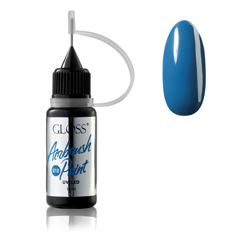 GLOSS Airbrush Paint 018 (dark blue), 12 ml